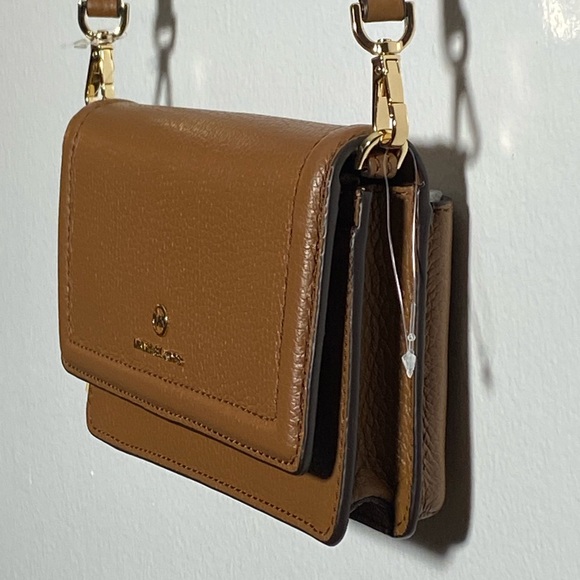 Michael Kors Tan Leather Crossbody Bag - Picture 6 of 12